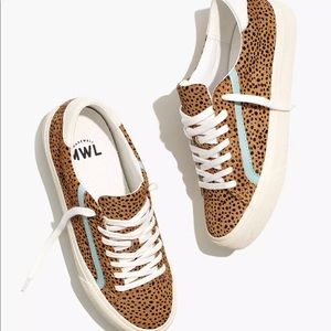 Brand new in the box madewell sneaker in calf hair and leather size 7.5